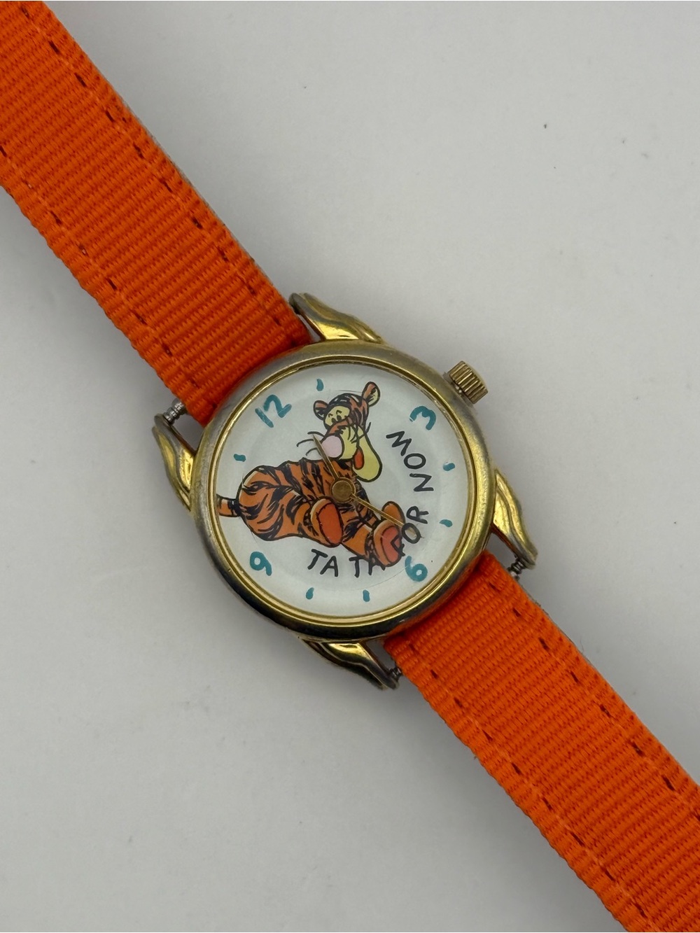 Timex Winnie The Pooh Tigger Women's Orange Buckle Band Watch (New Battery)